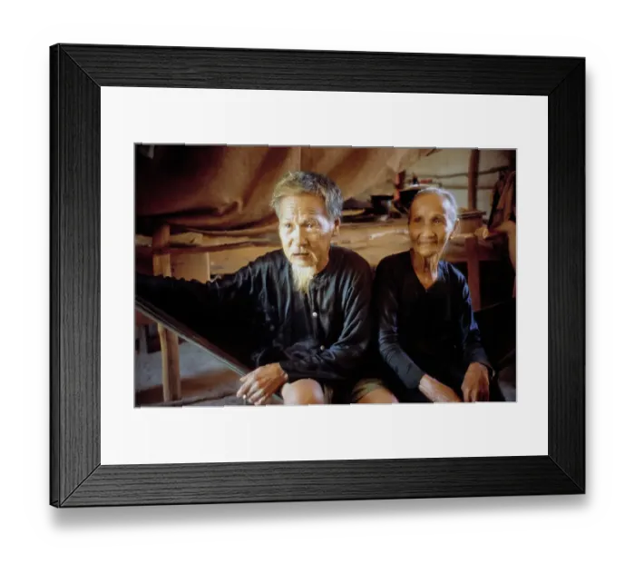 Framed Print : Elderly Couple in Vietnam Framed Print : Elderly Couple in Vietnam