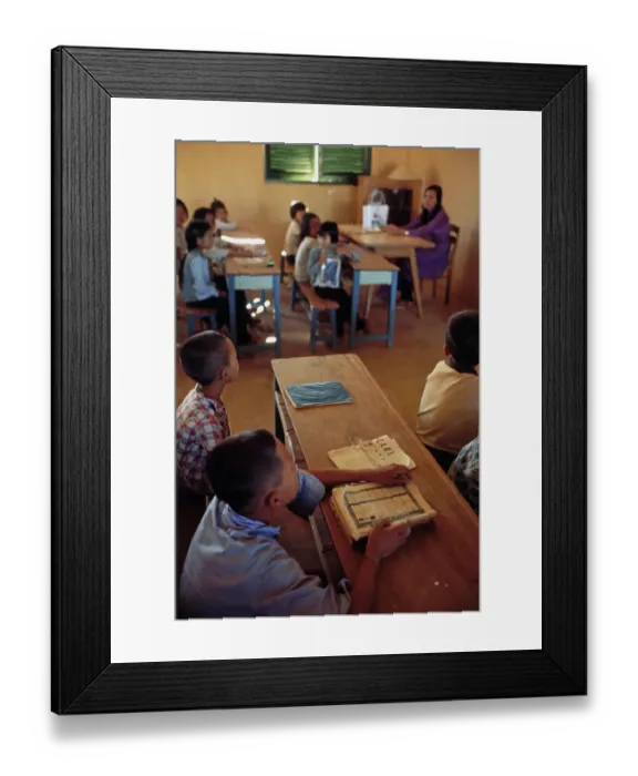 Framed Print : School For Vietnamese Refugees Framed Print : School For Vietnamese Refugees