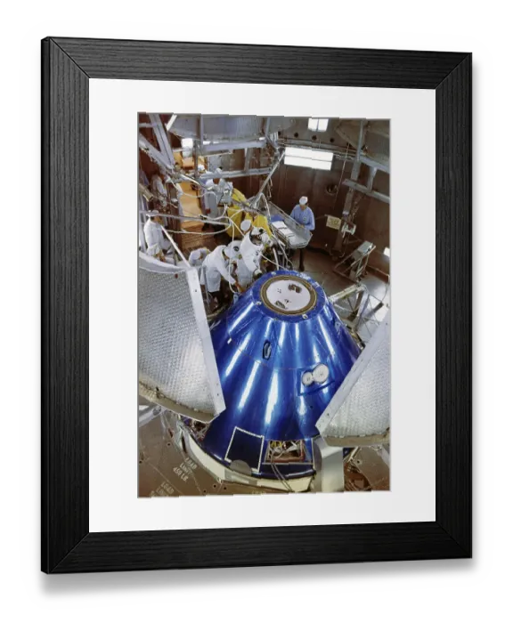 Framed Print : Astronaut Entering Apollo 7 Framed Print : Astronaut Entering Apollo 7