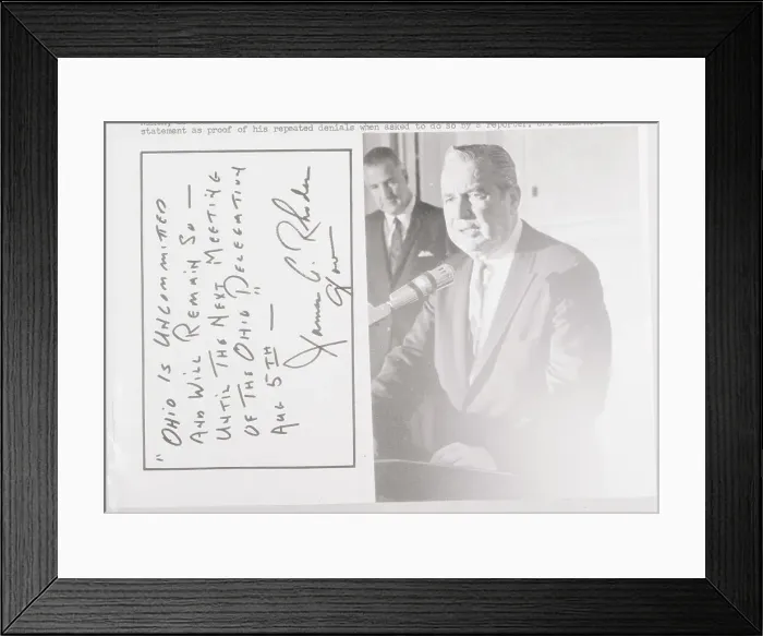 Framed Print : James Rhodes Submitting a Written Statement Framed Print : James Rhodes Submitting a Written Statement