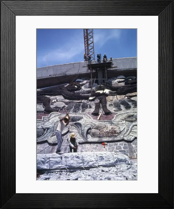 Framed Print : Mexico City Prepares for the Olympics Framed Print : Mexico City Prepares for the Olympics