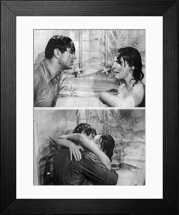 Framed Print : Rock Hudson and Julie Andrews Acting