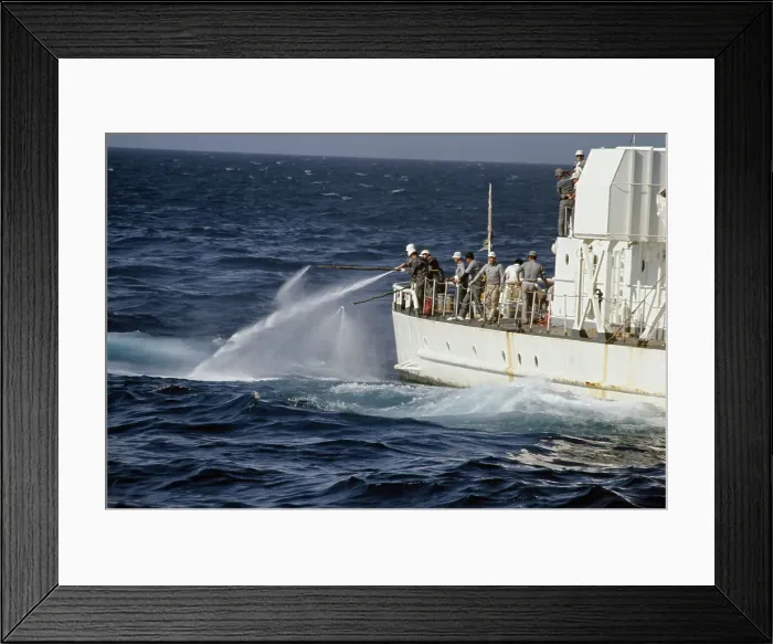 Framed Print : Controlling An Oil Spill Framed Print : Controlling An Oil Spill