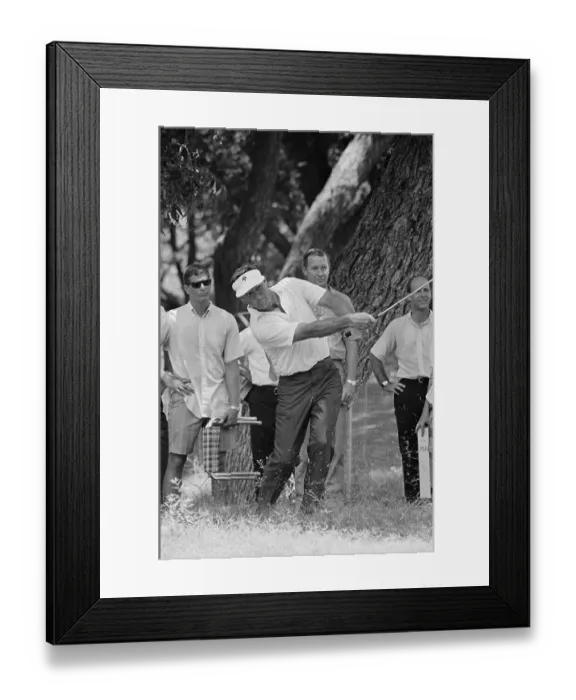 Framed Print : Arnold Palmer Swinging with His Golf Club Framed Print : Arnold Palmer Swinging with His Golf Club