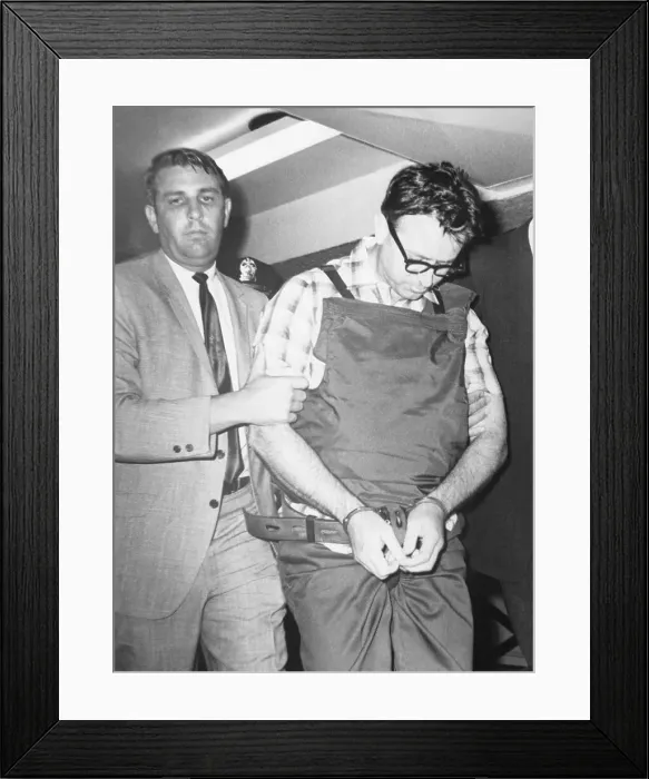 Framed Print : James Earl Ray Led to Cell in Handcuffs Framed Print : James Earl Ray Led to Cell in Handcuffs