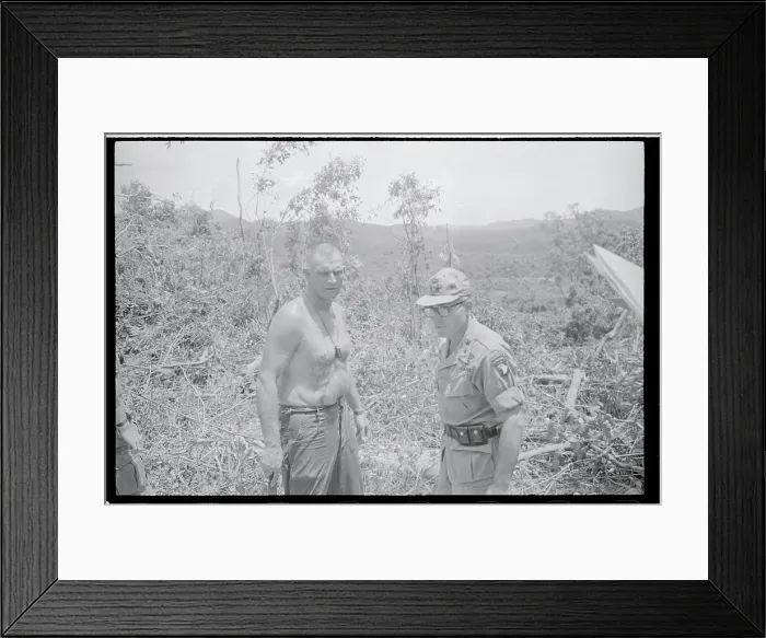 Framed Print : Olinta Barsanti and Charles Beckwith Touring Landing Zone Framed Print : Olinta Barsanti and Charles Beckwith Touring Landing Zone