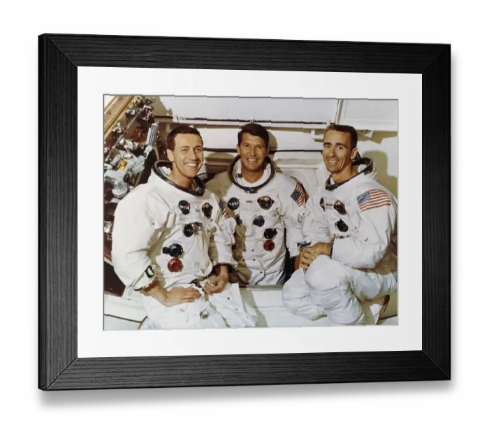 Framed Print : Crew Of Apollo 7 Space Mission Framed Print : Crew Of Apollo 7 Space Mission