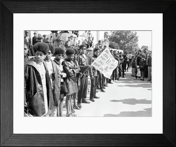 Framed Print : Panthers Support Newton During Trial Framed Print : Panthers Support Newton During Trial