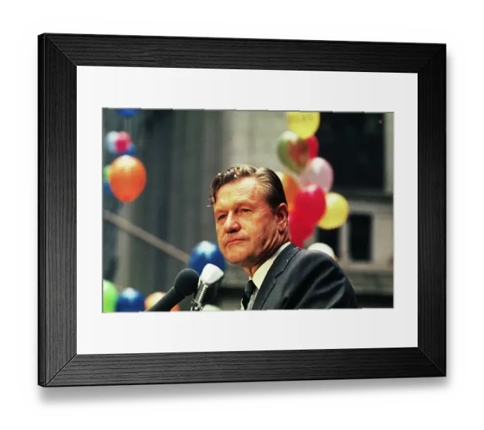 Framed Print : Nelson Rockefeller Looking Serious at Podium Framed Print : Nelson Rockefeller Looking Serious at Podium