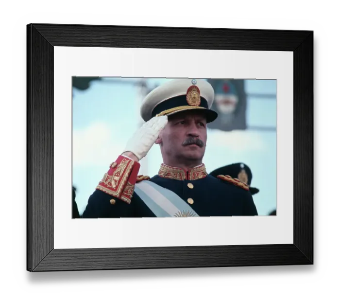 Framed Print : Portrait of Juan-Carlos Ongania Framed Print : Portrait of Juan-Carlos Ongania