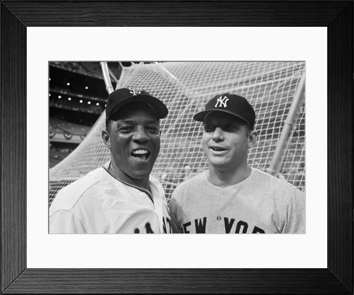 Framed Print : Mays And Mantle At All Star-Game Framed Print : Mays And Mantle At All Star-Game
