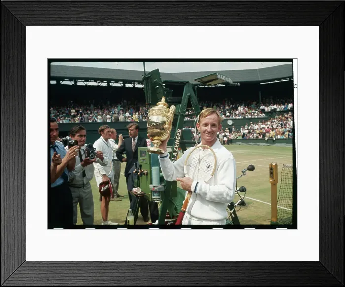 Framed Print : Rod Laver Holding the Cup Framed Print : Rod Laver Holding the Cup