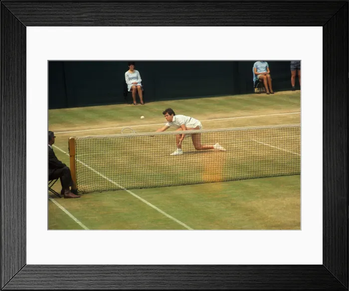 Framed Print : Billie Jean King Hitting Ball Framed Print : Billie Jean King Hitting Ball