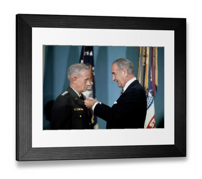 Framed Print : General Johnson And President Johnson Framed Print : General Johnson And President Johnson