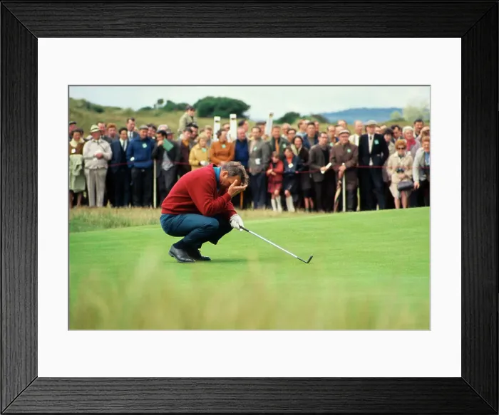 Framed Print : Golfer Arnold Palmer During British Open