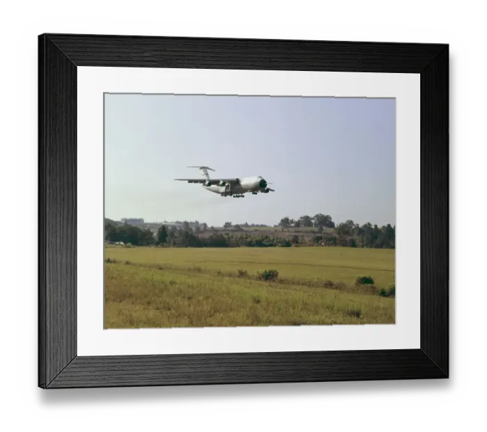 Framed Print : C-5 Galaxy Landing Framed Print : C-5 Galaxy Landing