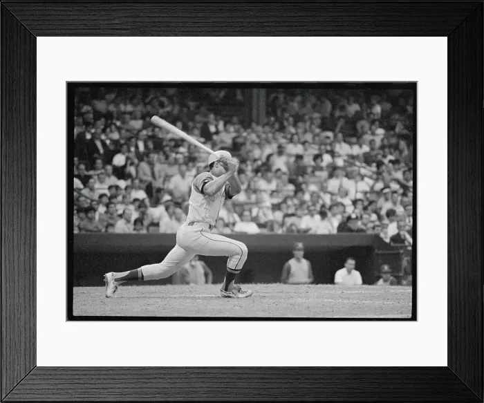 Framed Print : Reggie Jackson Batting Framed Print : Reggie Jackson Batting