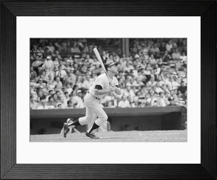 Framed Print : Mickey Mantle in Action Framed Print : Mickey Mantle in Action
