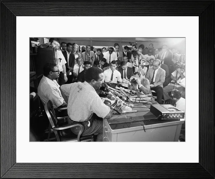 Framed Print : Ralph Abernathy Addressing Conference Framed Print : Ralph Abernathy Addressing Conference