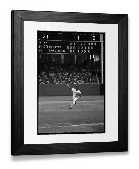 Framed Print : Bob Gibson Pitching a Shutout Framed Print : Bob Gibson Pitching a Shutout