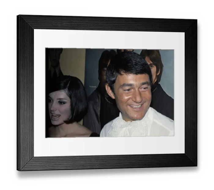 Framed Print : Vidal Sasoon and Beverly Adams Framed Print : Vidal Sasoon and Beverly Adams
