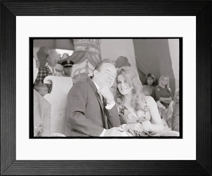 Framed Print : Hubert Humphrey and Ann-Margret Framed Print : Hubert Humphrey and Ann-Margret