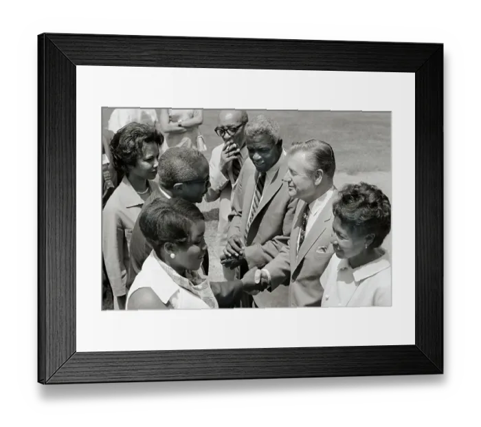 Framed Print : Mr. and Mrs. Robinson at Rockefeller and National Newspaper Publishers Assn Framed Print : Mr. and Mrs. Robinson at Rockefeller and National Newspaper Publishers Assn