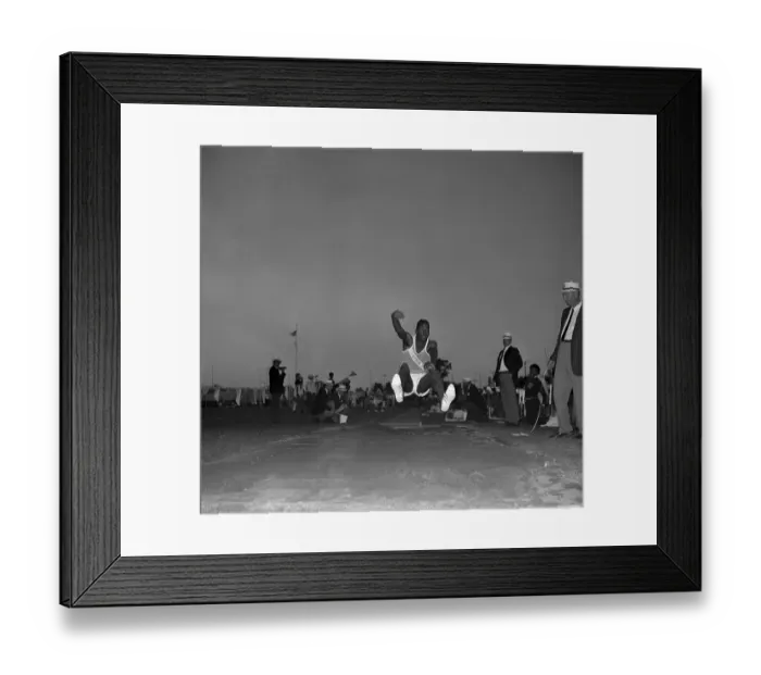 Framed Print : Bob Beamon Doing Broad Jump Framed Print : Bob Beamon Doing Broad Jump