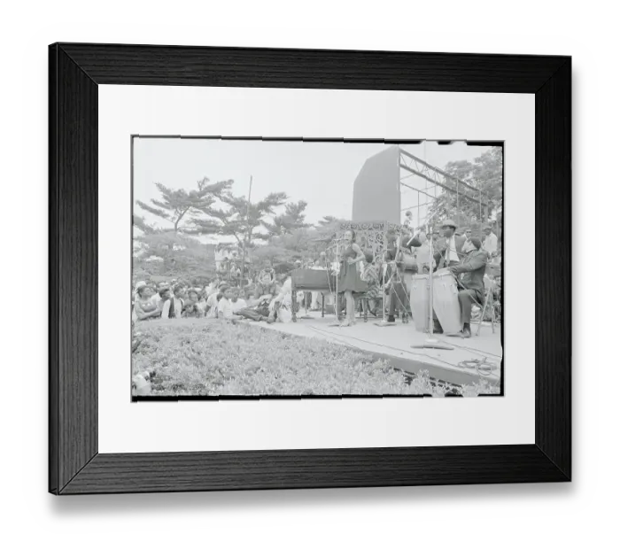 Framed Print : Eartha Kitt Performing in Washington