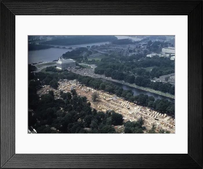 Framed Print : Aerial View Of Resurrection City Encampment Framed Print : Aerial View Of Resurrection City Encampment