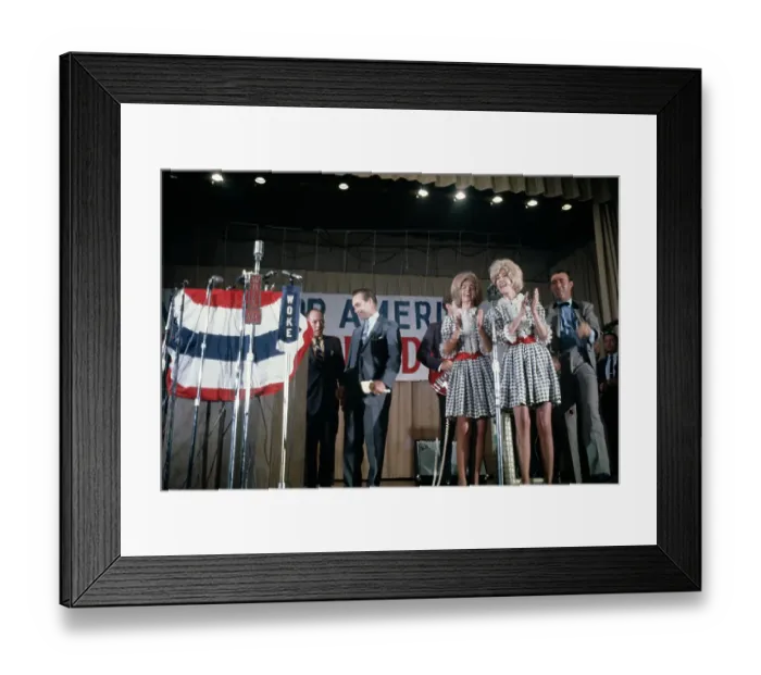 Framed Print : George Wallace Campaigning Framed Print : George Wallace Campaigning