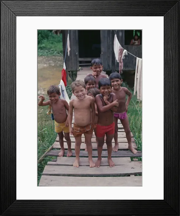 Framed Print : Children In Brazil