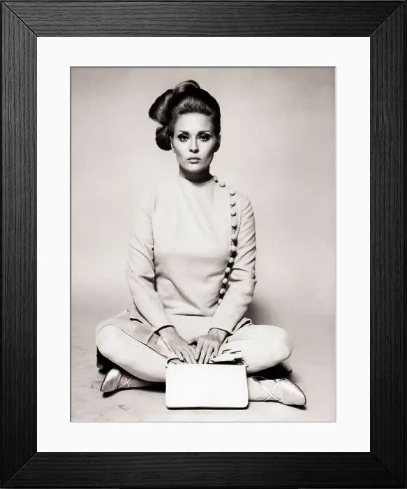Framed Print : Faye Dunaway Modeling Dress from The Thomas Crown Affair Framed Print : Faye Dunaway Modeling Dress from The Thomas Crown Affair