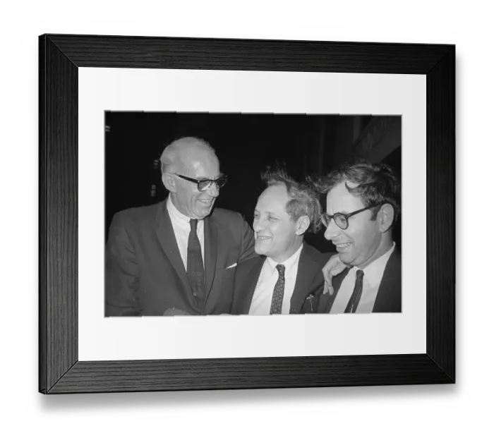 Framed Print : Leonard Boudin and Benjamin Spock Framed Print : Leonard Boudin and Benjamin Spock