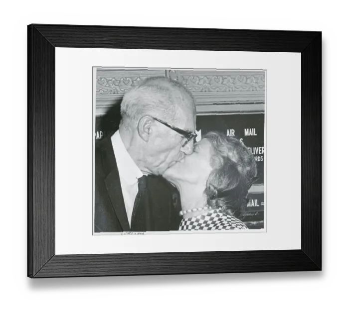 Framed Print : Dr. Benjamin Spock and His Wife Framed Print : Dr. Benjamin Spock and His Wife