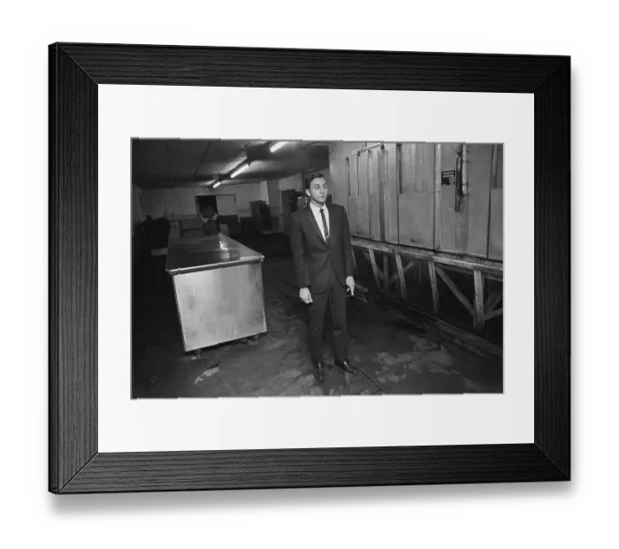 Framed Print : Witness to Robert F. Kennedy Slaying Standing at Crime Scene