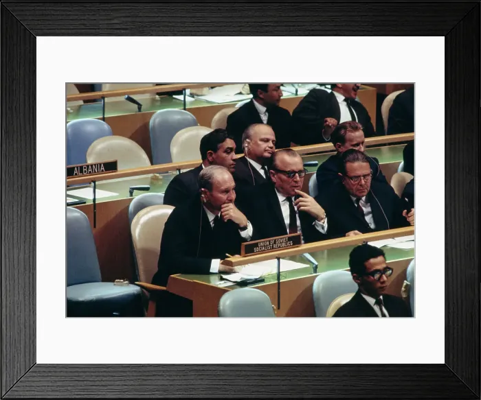 Framed Print : Vasily Kuznetsov And Soviet Delegates Framed Print : Vasily Kuznetsov And Soviet Delegates