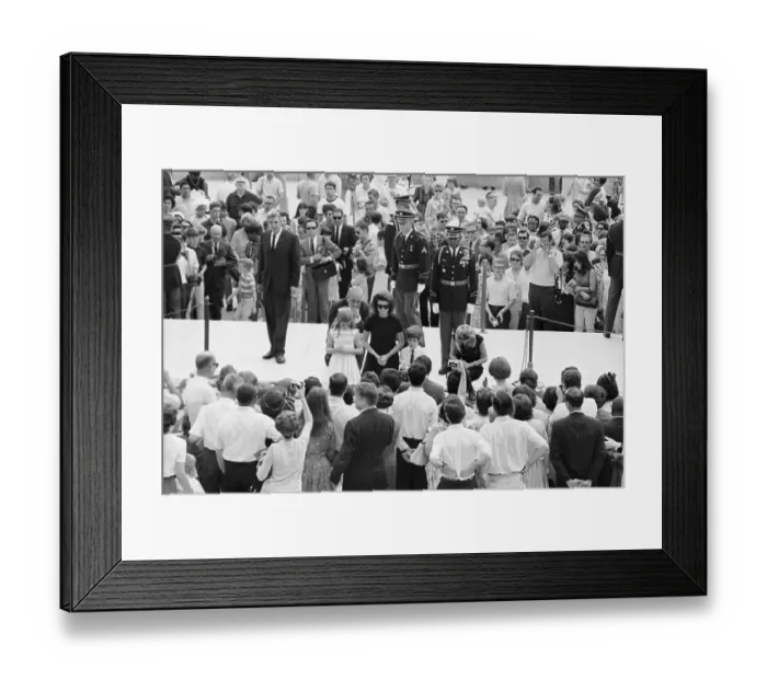 Framed Print : Mrs. John F. Kennedy, Caroline, John Jr. Prince Radziwill, and Princess Lee Radziwill Framed Print : Mrs. John F. Kennedy, Caroline, John Jr. Prince Radziwill, and Princess Lee Radziwill