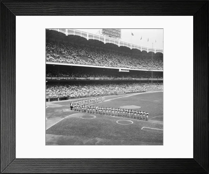Framed Print : View of Baseball Stadium During Tribute to Robert F. Kennedy Framed Print : View of Baseball Stadium During Tribute to Robert F. Kennedy