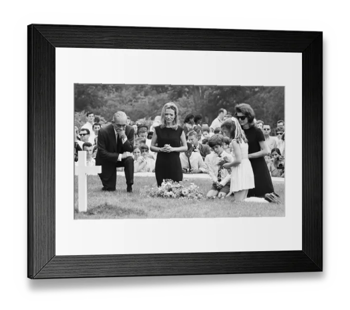 Framed Print : Kennedy Family At RFK's Burial Framed Print : Kennedy Family At RFK's Burial