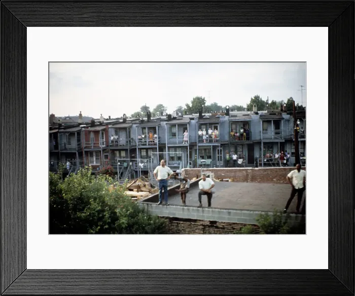 Framed Print : Crowd Watching Kennedy Train Framed Print : Crowd Watching Kennedy Train