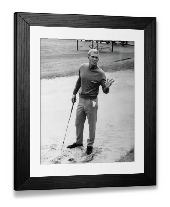 Framed Print : Publicity Photograph of Steve McQueen Framed Print : Publicity Photograph of Steve McQueen