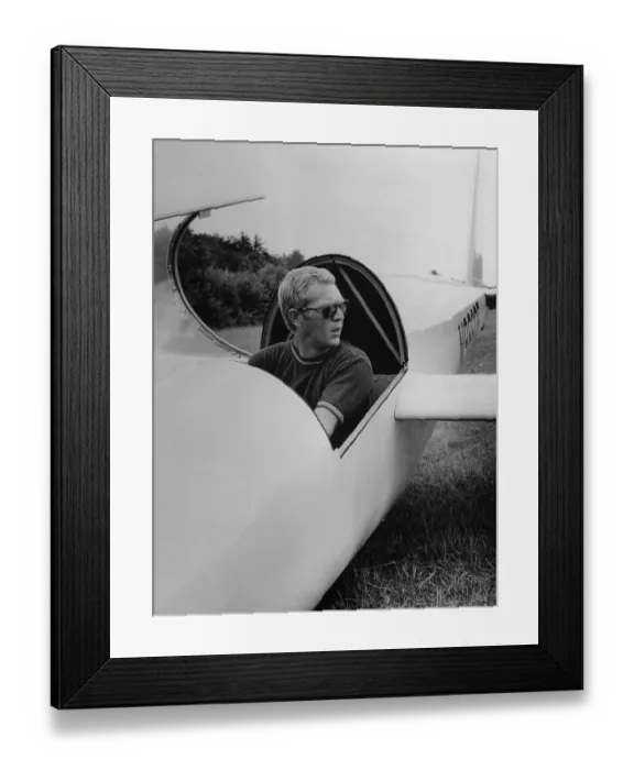 Framed Print : Publicity Photograph of Steve McQueen Framed Print : Publicity Photograph of Steve McQueen