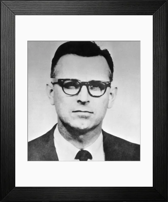 Framed Print : Portrait of James Earl Ray Framed Print : Portrait of James Earl Ray