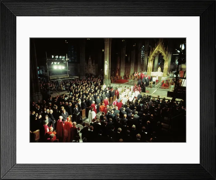 Framed Print : Interior View of St. Patrick's Cathedral During a Mass Framed Print : Interior View of St. Patrick's Cathedral During a Mass