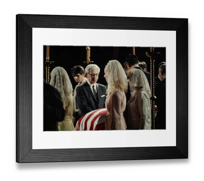 Framed Print : Arthur J Goldberg At Kennedy Wake Framed Print : Arthur J Goldberg At Kennedy Wake