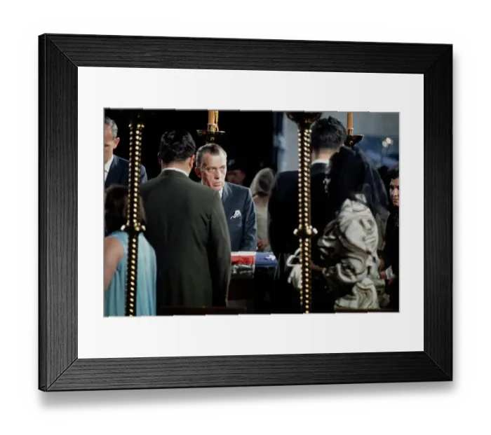 Framed Print : Ed Sullivan At Kennedy Wake