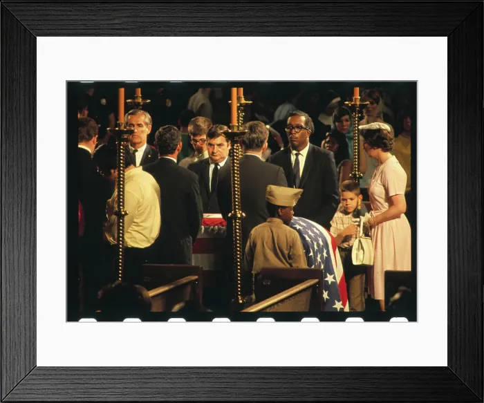 Framed Print : Pierre Salinger in Honor Guard at Bier of Robert F. Kennedy Framed Print : Pierre Salinger in Honor Guard at Bier of Robert F. Kennedy