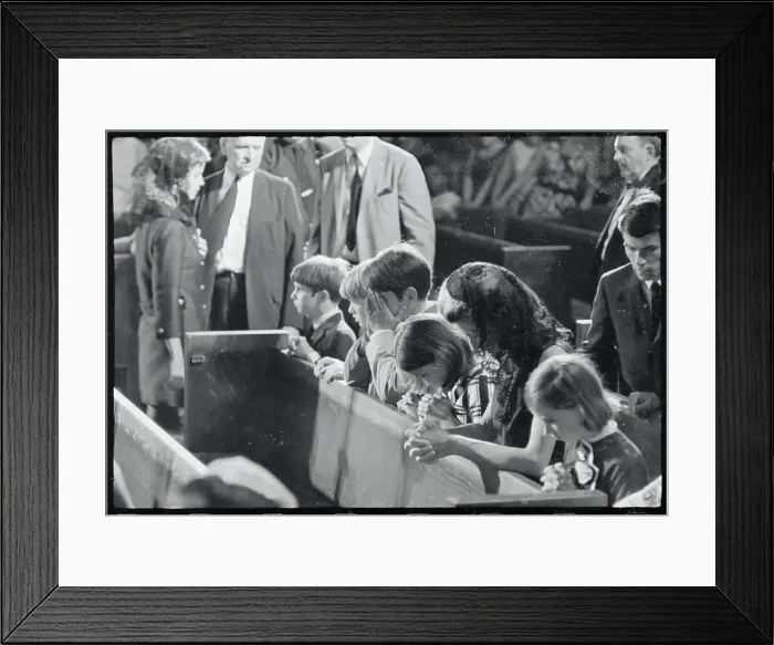Framed Print : Patricia Lawford and Kennedy Children at Robert F. Kennedy Mourning Framed Print : Patricia Lawford and Kennedy Children at Robert F. Kennedy Mourning