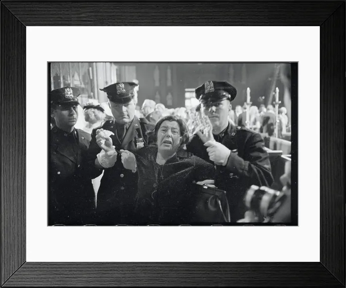 Framed Print : Citizen Being Consoled at Robert F. Kennedy Viewing Framed Print : Citizen Being Consoled at Robert F. Kennedy Viewing